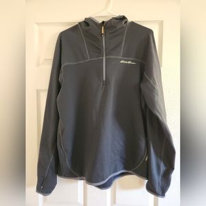 Eddie Bauer High Route Grid Fleece 1/2-Zip Hoodie, large